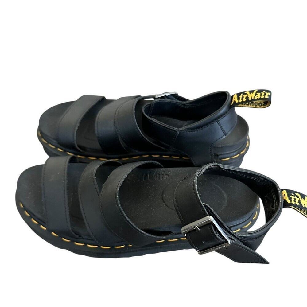 Doc Martens Blaire Hydro sandals Black Leather Womens Sz 7 EUC - Picture 4 of 11